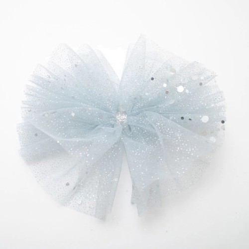 Hairpin tulle blue