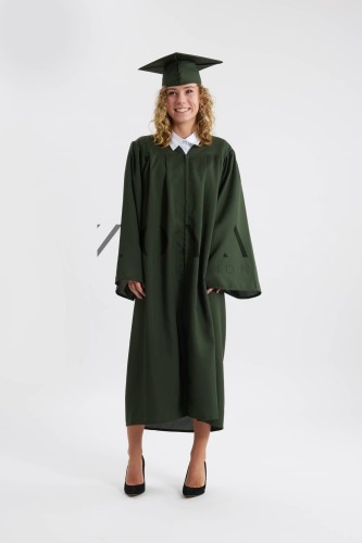 Forest Green Graduation Gown & Cap Set | ZOYA Dresses UK