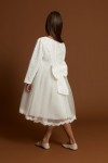 girls cream lace dress, communion dress ireland, flower girl dress, elegant girls occasion wear, tulle dress for girls, kids party dress, zoya fashion