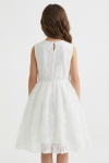 white communion dress, girls embroidered dress, flower girl dress, confirmation dress, elegant girls dress, wedding guest dress kids, tess dress