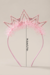 pink tulle crown headband, girls hair accessories Ireland, birthday crown for girls, flower girl headband, girls party accessories, princess crown headband