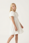girls cream dress, communion dress ireland, flower girl dress, elegant girls occasion wear, white party dress for girls, kids wedding outfit