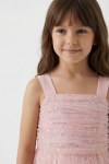 girls pink tulle dress, flower girl dress ireland, communion dress pink, kids occasion wear, elegant girls party dress, sleeveless girls dress, zoya fashion
