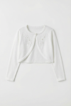 girls cream bolero, elegant bolero for girls, First Communion bolero, wedding bolero for girls, christening outfit, formal bolero UK, children's occasion wear, girls knit bolero