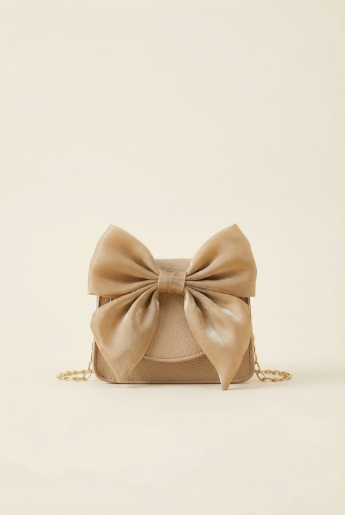 girl’s handbag, elegant handbag for girls, beige purse for girls, stylish girls’ handbag, girls’ crossbody bag, handbag with bow, gift for girls, special occasion handbag, wedding bag for girls, birthday purse for girls