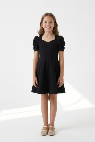 Vesper Black Elegant Dress for Girls