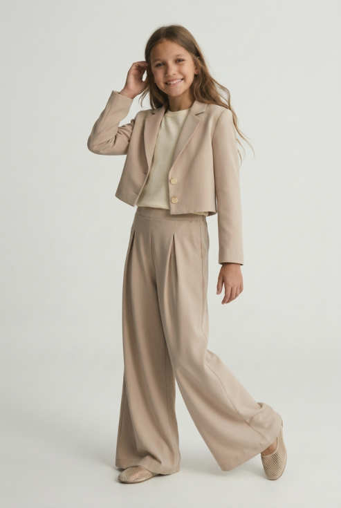 girls occasion set Emi beige, communion outfit girl, flower girl set beige, special occasion suit girl, zoyadresses UK