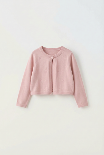 Pink Bolero Malena – Soft Knit Cardigan for British Girls' Special Days