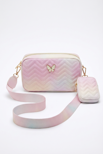 Pink Girls' Handbag with Butterfly – Charming British Occasion Bag for Little Ladies