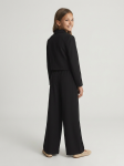 girls Emi set black side view, elegant black girl outfit, formal occasion black