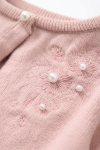 kids Ada bolero pink knit detail, pink kids cardigan, occasion knit kids