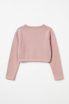 kids Ada bolero side view, pink occasion cardigan kids, bolero sleeve detail