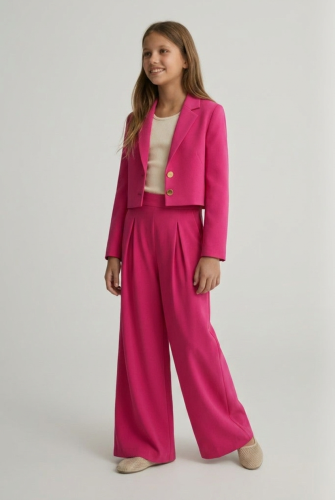 Fuchsia Suit Emi for Girls – Show-Stopping Outfit for British Prom & Special Occasions