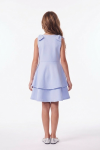 Harper light blue dress – back view with bows on the shoulders