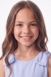 Harper light blue dress – close-up of the neckline and shoulder bows